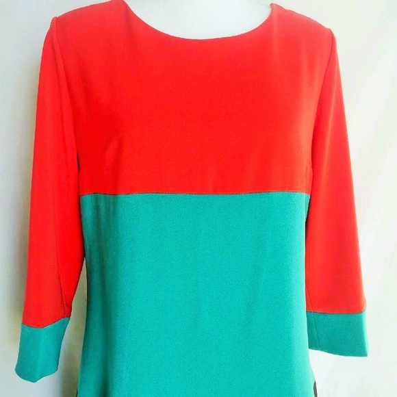 Size L,  Adore dress, orange/green/black - Picture 2 of 4